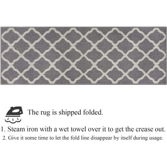 Long Door Mats Indoor 20"x59" Washable Front Door Mat Non Slip Water Absorbent - Picture 5 of 6